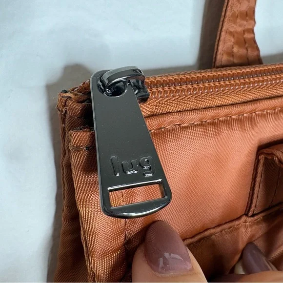 Lug Soprano Tote Bag Copper Brown Travel Work Gym Carryall Organizer Like New - Picture 3 of 8